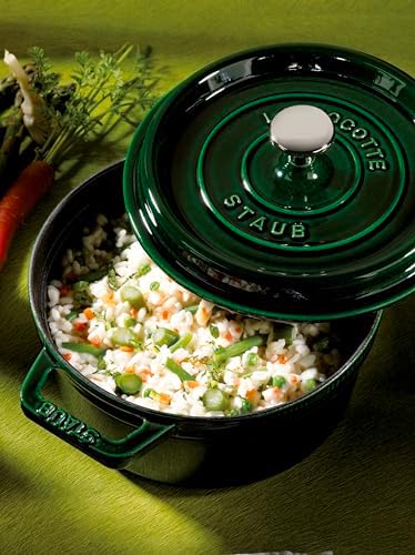 Staub Cast Iron 2.75-qt Round Cocotte - Basil, Made in France - Image 6