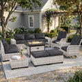 Outdoor Patio Furniture Set PE Wicker Rattan Outdoor Sectional Sofa by MuphyersPatioFurniture