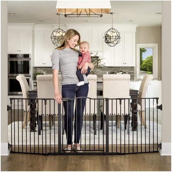 Regalo Safety 56"-74.5" Super Wide Configurable Baby Gate by Regalo