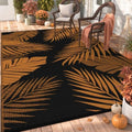 GENIMO Outdoor Rug, Waterproof Plastic for Fall Decor, 6'x9' Orange Black by GENIMO