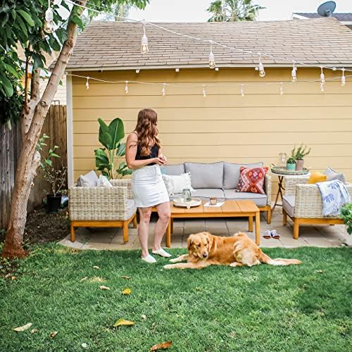 Mlambert 3 Colors 48FT Outdoor String Lights with Remote, 3 Modes, White - Image 5