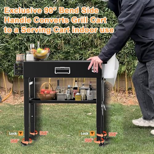 Quick-Fold Grill Cart for Ninja Woodfire & Blackstone - Image 4