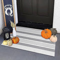 OJIA Front Door Mat Outdoor Doormat 24"x36" Fall Striped Outdoor Rugs by OJIA