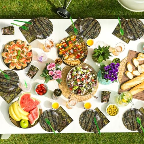 168Pcs Deer Hunting Party Decorations, Serves 24 - Image 5