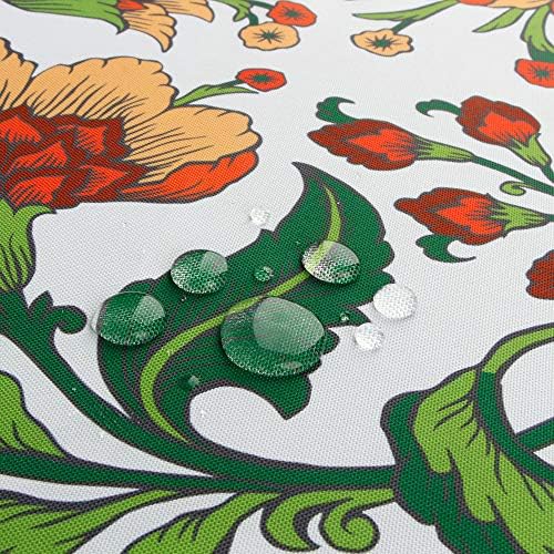 EHouseHome Outdoor and Indoor 60inch Round Tablecloth with Umbrella Hole and Zipper, Waterproof Zippered Patio Cloths, Spring/Summer Table Covers for Backyard Circular Table/BBQs/Picnic - Image 6
