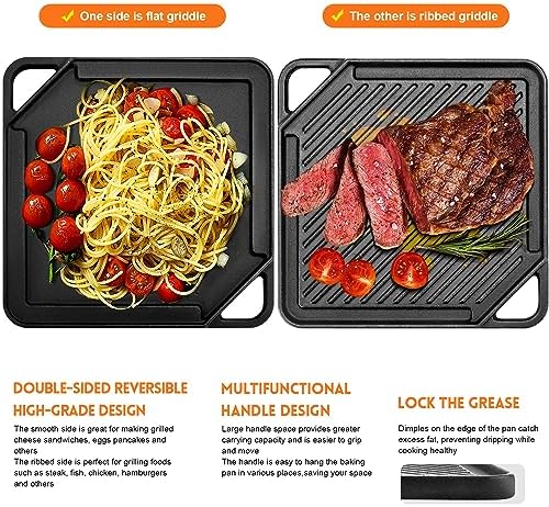 GGC Cast Iron Reversible Griddle - Image 3