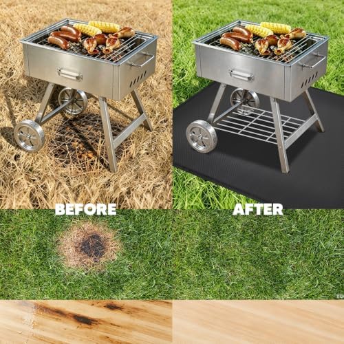 Uranshin Large Under Grill Mat for Outdoor Grill & Deck BBQ, 40 x 60 inches - Image 5