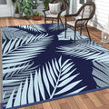 GENIMO Outdoor Rug, Waterproof Plastic Rugs 10'x14' for Camping Blue by GENIMO