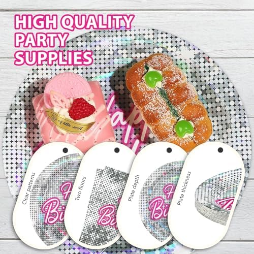168 Pcs Hot Pink Disco Theme Party Decorations Serves 24 - Image 4