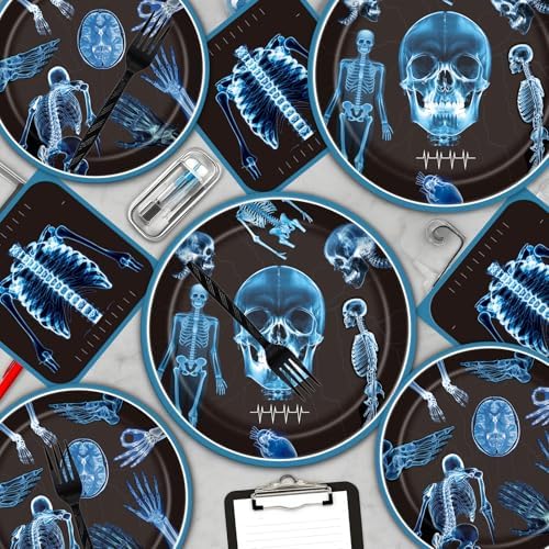 Radiology X Ray Party Tableware Decorations Plates Napkins 96PCS - Image 6
