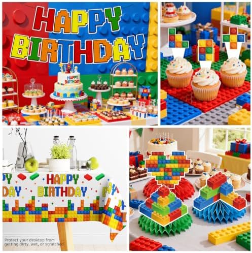 299Pcs Building Block Birthday Party Decorations, All-in-One Decor Set - Image 6