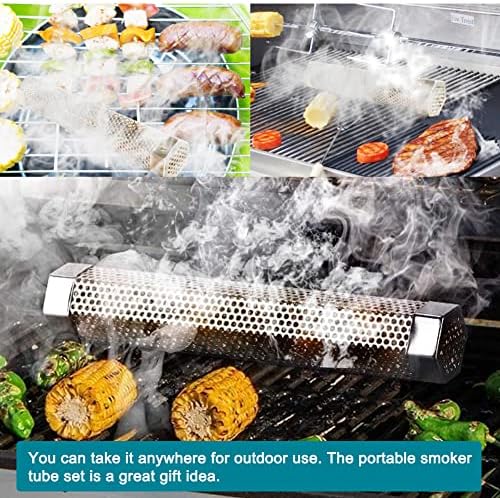 12" Smoke Tube for Pellet Smoker Stainless Steel 1pack - Image 2