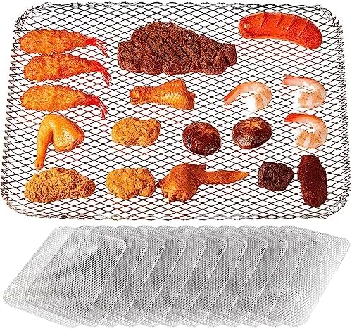 Mifoci 30 Pcs Disposable Grill Topper 16x12 Inch Mesh Mat for Outdoor BBQ by Mifoci