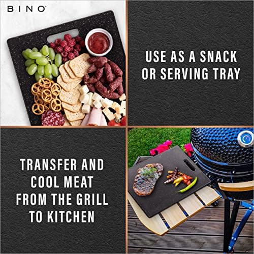 BINO Cutting Board - 3-Piece Chopping Boards | BPA-Free Plastic, Durable, Multipurpose, Dual-Sided, Dishwasher Safe, Easy to Clean | Charcuterie Accessories | Home & Kitchen Utensils - Image 7