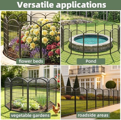 Decorative Garden Fence, 48in (H) x 18ft(L) No Dig Fence - Image 4