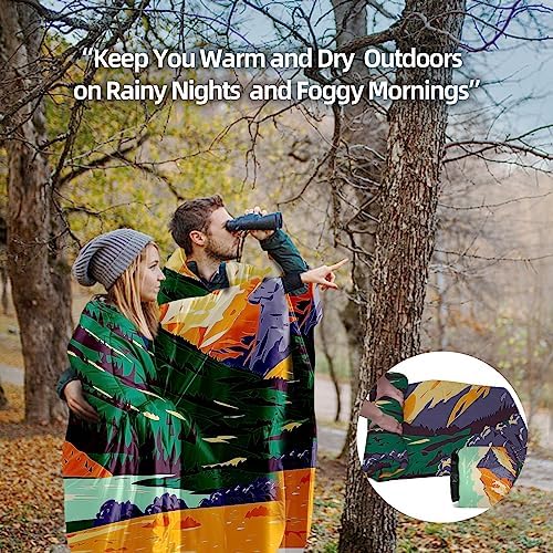 Outdoor Puffy Camping Blanket, Large Outdoor Blanket Waterproof, 55*79'' - Image 7