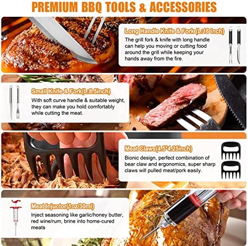 Cifaisi 38Pcs BBQ Tools Grilling Accessories Set with Aluminum Case - Image 3