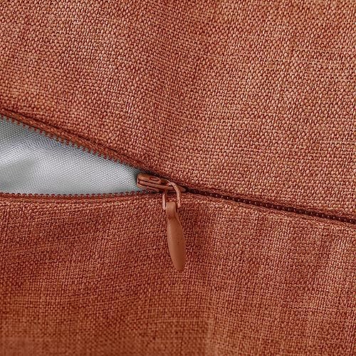 MIULEE Decorative Outdoor Pillow Covers Fall 16x16 Rust - Image 4
