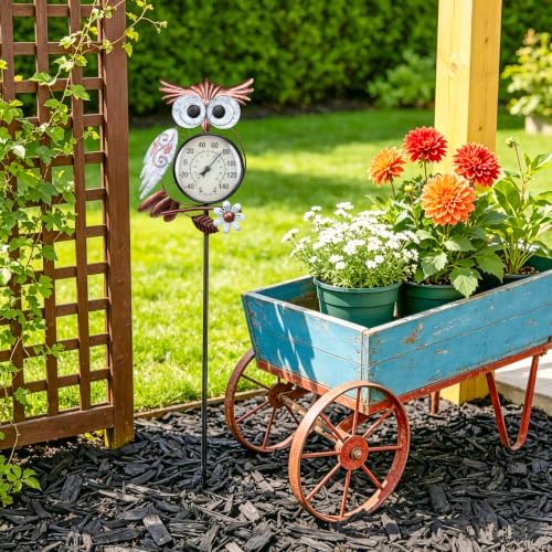 MUMTOP Outdoor Thermometer, Owl Outside Decor for Patio, Yard and Garden - Image 6