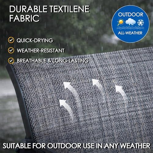Kozyard Sofia 4-Piece Patio Conversation Set, Outdoor Furniture Set - Image 3