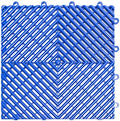 SnapLock RaceDeck Free-Flow 12"x12" Garage Tiles, 48pk, Bright Blue by BigFloors