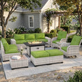 Outdoor Patio Furniture Set PE Wicker Rattan Outdoor Sectional Sofa by MuphyersPatioFurniture