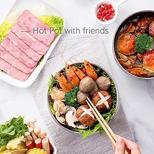 Drizzle Foldable Electric Cooker Travel Hot Pot - Dual Voltage 100V-240V Hot Pot Cooking - Food Grade Silicone Cookerware Boiling Water Steamer - Camping Office Hotel Noodle Porridge Soup Drom - Image 6