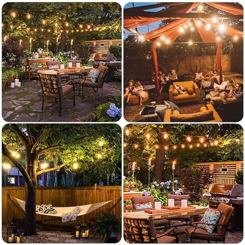 Banord Outdoor String Lights 96FT(2x48FT), Commercial Grade Patio Lighting - Image 6