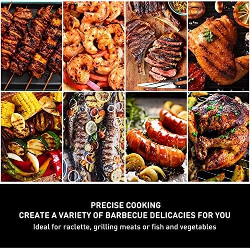 Electric Grill, Techwood Outdoor Electric BBQ Grill, Portable1600W Tabletop Grill for Party, Patio & Backyard Use, Black - Image 4