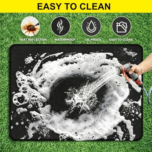 75×40 inch Under Grill Mats for Outdoor Grill,Fire Resistant Mat - Image 6