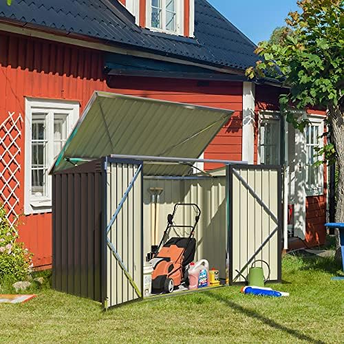 Greesum 5.8x3.3 FT Outdoor Storage Shed, Black - Image 3