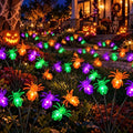 OZS 6Pack 36LED Spider Solar Halloween Decorations Outdoor by OZS