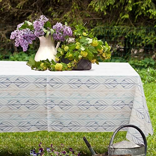 Outdoor Tablecloth with Umbrella Hole and Zipper, Patio Table Covers for Spring/Summer, Machine Washable Outdoor Party/Picnic Rectangle Table Cloth 60 x 84 in - Image 2