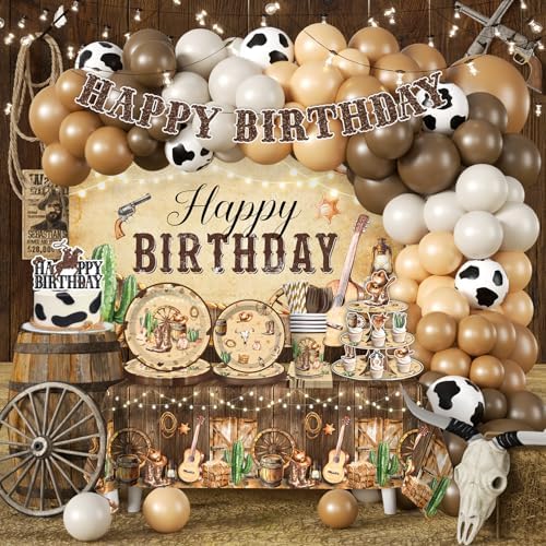 286pcs Western Party Decorations Complete Party Set by Unknown