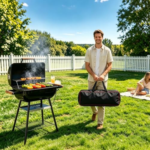Large Grill Tool Storage Bag, Capacity Grill Accessory Storage, Heavy-Duty Grill Utensil Storage, Accessories Storage Compatible with Blackstone (No Accessories),20" L x 6" Wx 5" H - Image 6