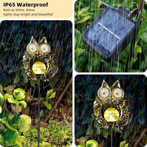 SRNPMIU Solar Lights Outdoor Decor, Solar Cat Yard Decorations Outdoor - Image 5
