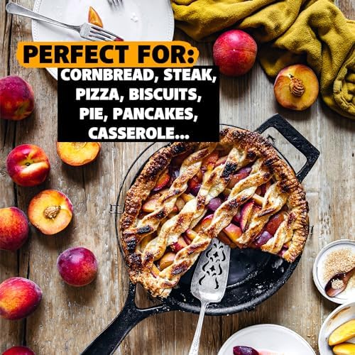 Stargazer 10.5-Inch Cast Iron Skillet | Made in USA, Seasoned, Premium Frying Pan for Grilling, Searing, Baking & More – Durable Cast Iron with Smooth Cooking Surface - Image 6