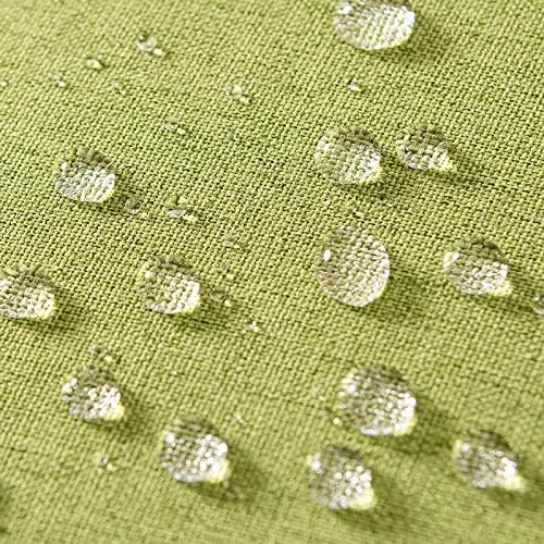 MIULEE Decorative Outdoor Pillow Covers Euro Waterproof 22x22 Moss Green - Image 3