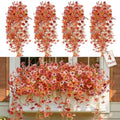 Alupssuc 4 PCS Fall Hanging Flowers Artificial for Outdoor Indoor Decor by Alupssuc
