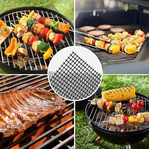 Dailyart Grill Mesh Mat Set of 5 Non-Stick Grill Mats for Outdoor Grill - Image 4
