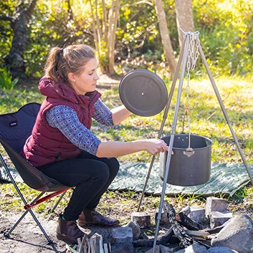 Naturehike 10.5 Quart Aluminum Hanging Pot, 6-8 Person Portable Camping Pot with Lid, Ultralight Outdoor Cooking Pot Cookware for Hiking Picnic Travel - Image 6