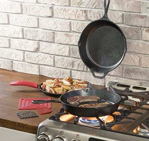 Lodge Cast Iron 7-Piece Set, PFAS-Free Pre-Seasoned Kitchen Essentials - Image 2
