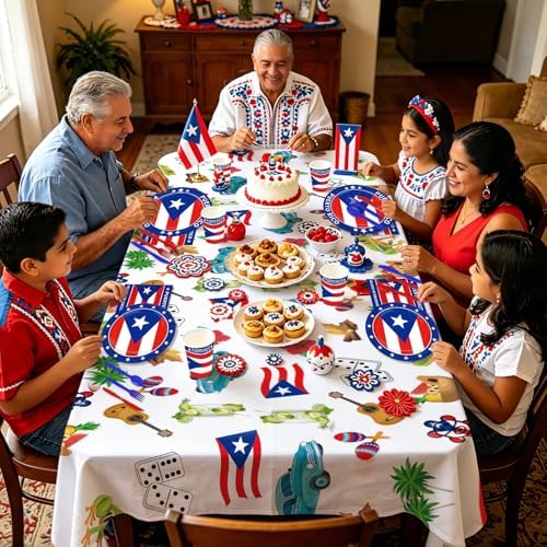 170Pcs Puerto Rico Party Decorations, Serves 24 - Image 6