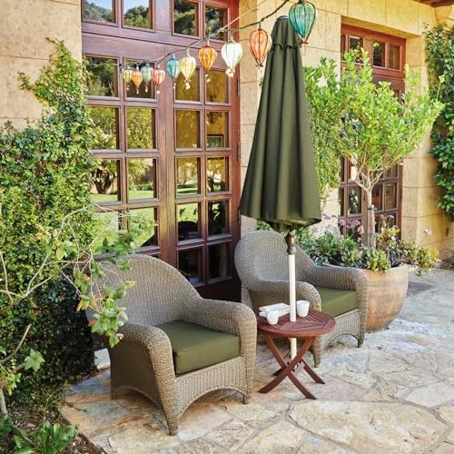 Classic Accessories Montlake FadeSafe Water-Resistant 23 x 20 x 4 Inch Outdoor Chair Cushion, Heather Fern Green, Outdoor Chair Cushions, Patio Chair Cushions, Patio Cushions - Image 3