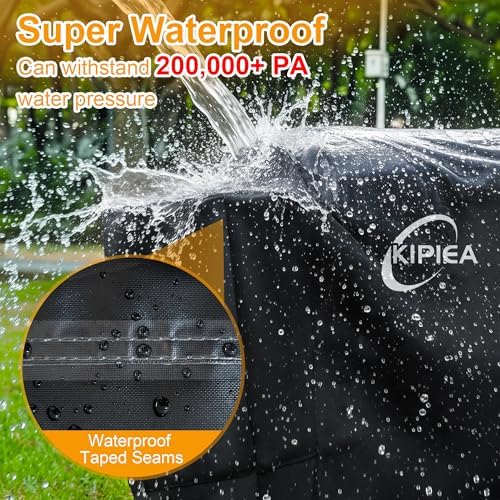 Kipiea 600D Pellet Grill Cover for Pit Boss 700FB, Classic 700, and Pro 600 Series, Waterproof BBQ Smoker Cover, UV Resistant - Image 5