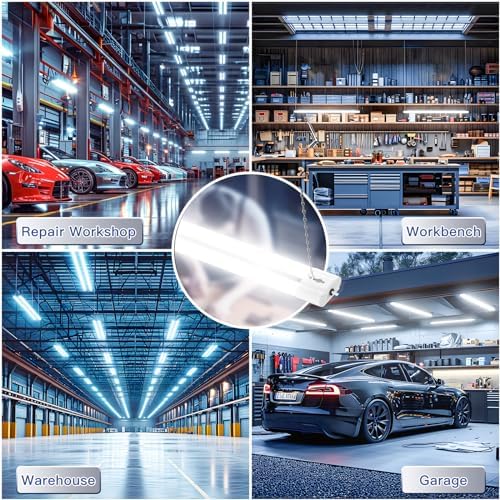 BBOUNDER 10 Pack 4FT LED Shop Light, 5000K, 40W=250W, 4000LM, 4 Linkable - Image 6