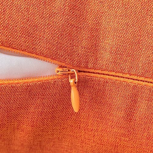 MIULEE Decorative Outdoor Pillow Covers Fall 18x18 Bright Orange - Image 4