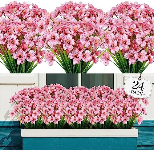 AGIRL Artificial Flowers Outdoor UV Resistant Fake Plant Garden Patio Decor by AGIRL