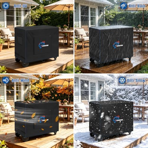 SIRUITON 600D Outdoor Bar Cart Cover for 60" Portable Outdoor Table - Image 6