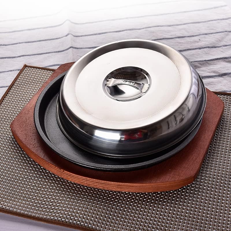 Cast Iron Fajita Plate, Skillet Pan, Steak Plate, Griddle Grill Pan (9 inch with Base) - Image 7